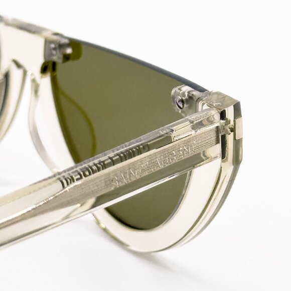 NEW SAINT LAURENT SL 563 003 WOMEN CLEAR GREEN SUNGLASSES SAINT LAURENT SL563 - Picture 8 of 11
